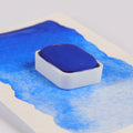 Godet aquarelle bleu outremer artisanal fabriqué en France - Atelier Pigmenta
