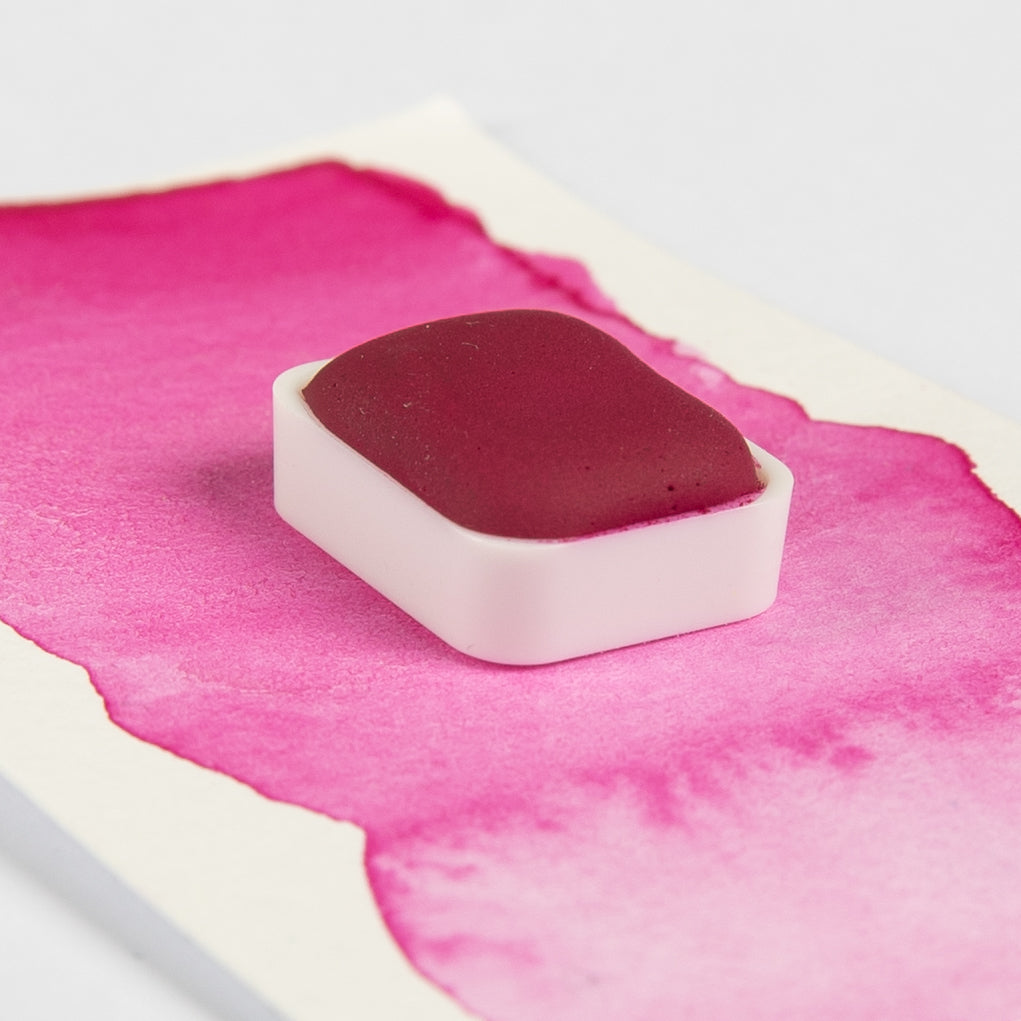 Godet aquarelle rose fushia artisanal fabriqué en France - Atelier Pigmenta