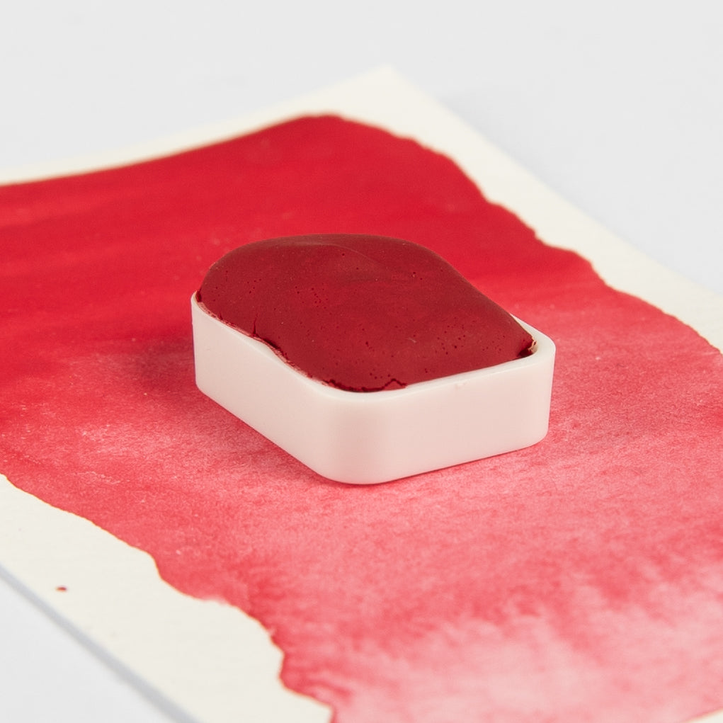 Godet aquarelle rouge cerise artisanal fabriqué en France - Atelier Pigmenta