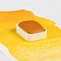 Godet aquarelle jaune ocre artisanal fabriqué en France - Atelier Pigmenta