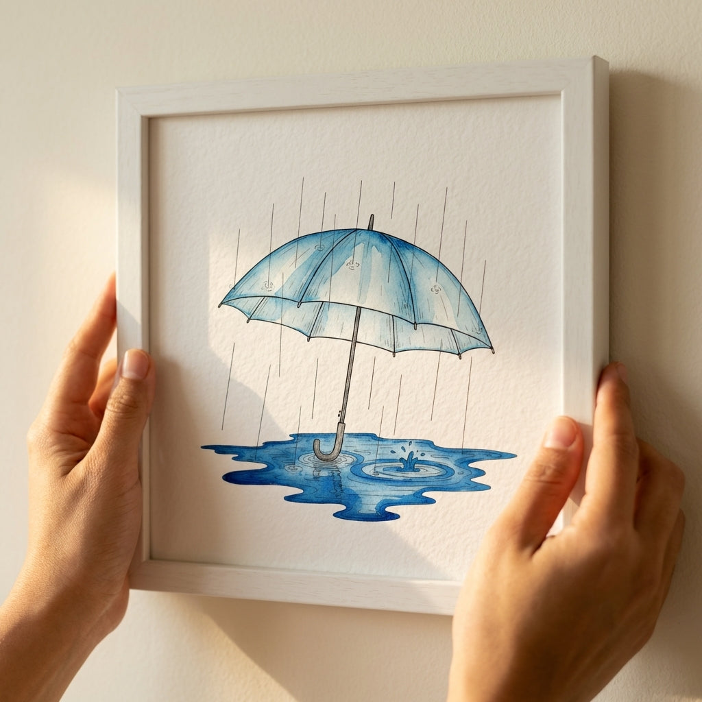 Cahier aquarelle cahier 07 sous la pluie - lifestyle serre