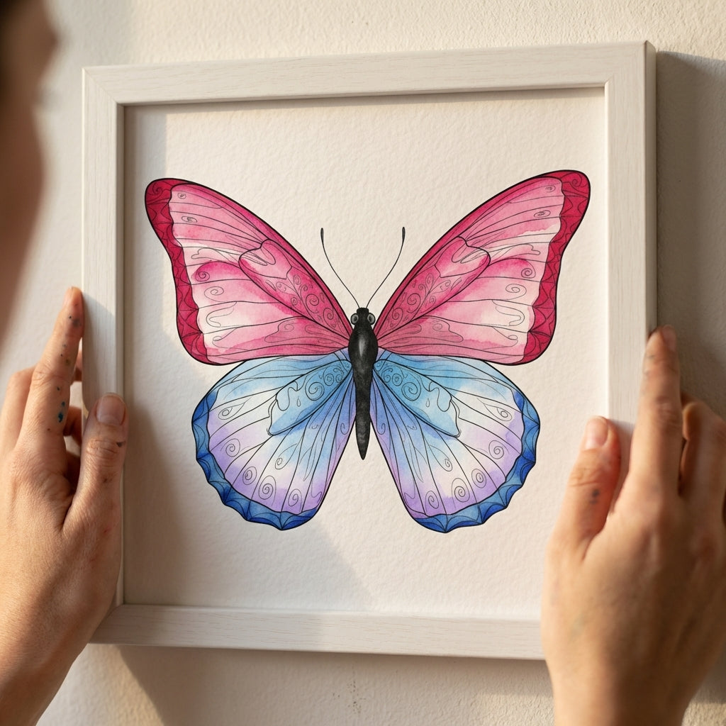 Cahier aquarelle cahier 05 papillons - lifestyle serre