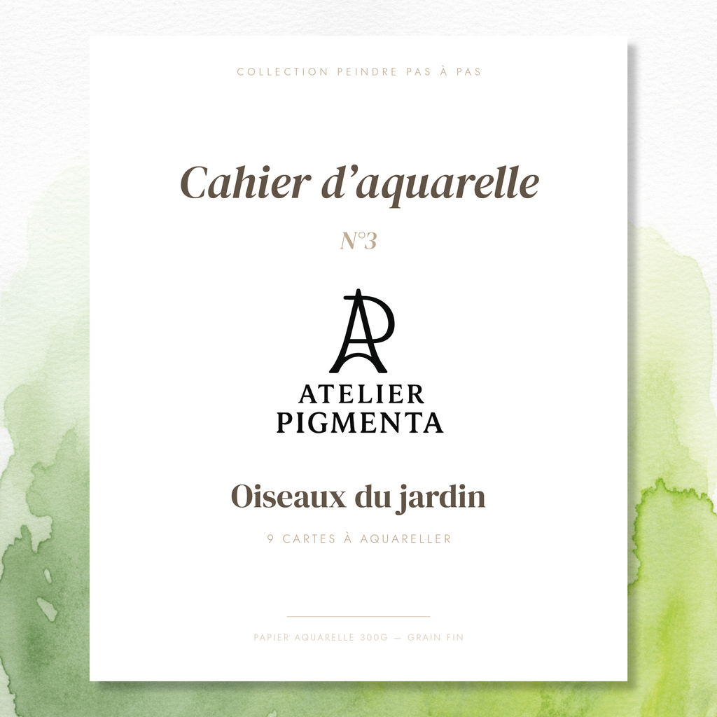 Cahier d'aquarelle - cahier-03-oiseaux - Face avant