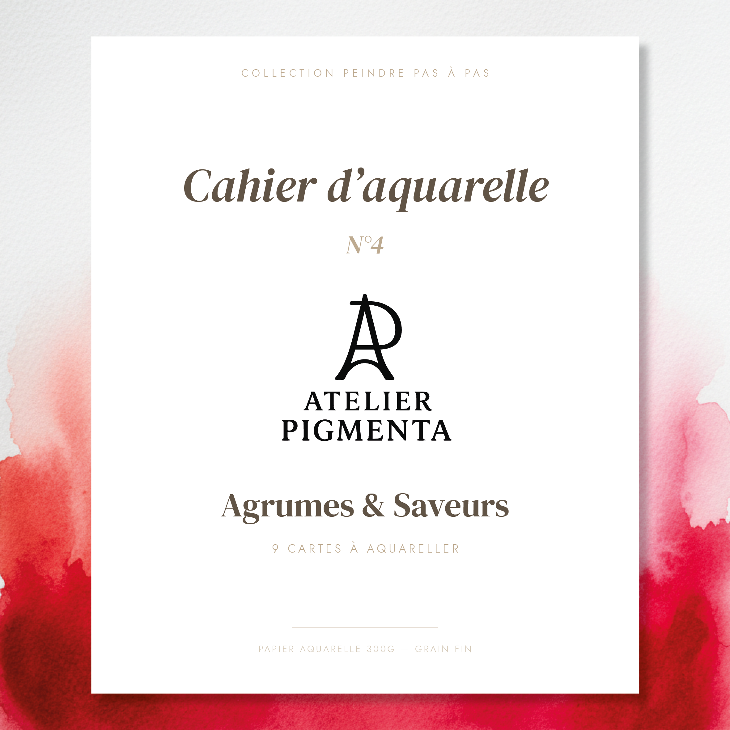 Cahier d'aquarelle - cahier-04-agrumes - Face avant