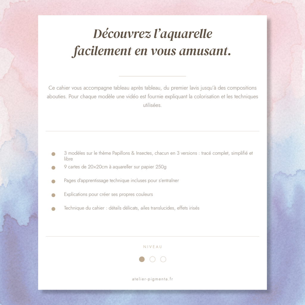 Cahier d'aquarelle - cahier-05-papillons - Face arrière